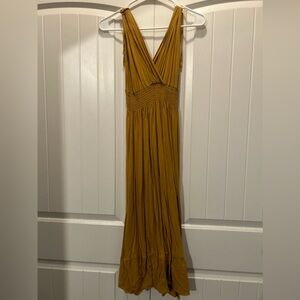 Unbranded Women’s Yellow Dress Adjustable scrunch ties SMALLMEDIUM